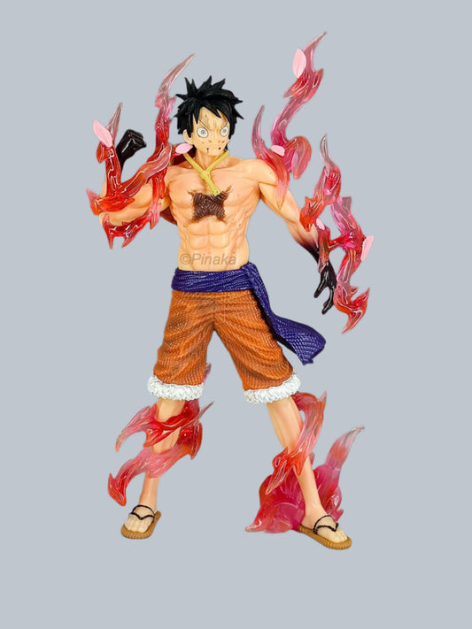 Luffy with Flame Anime Figure