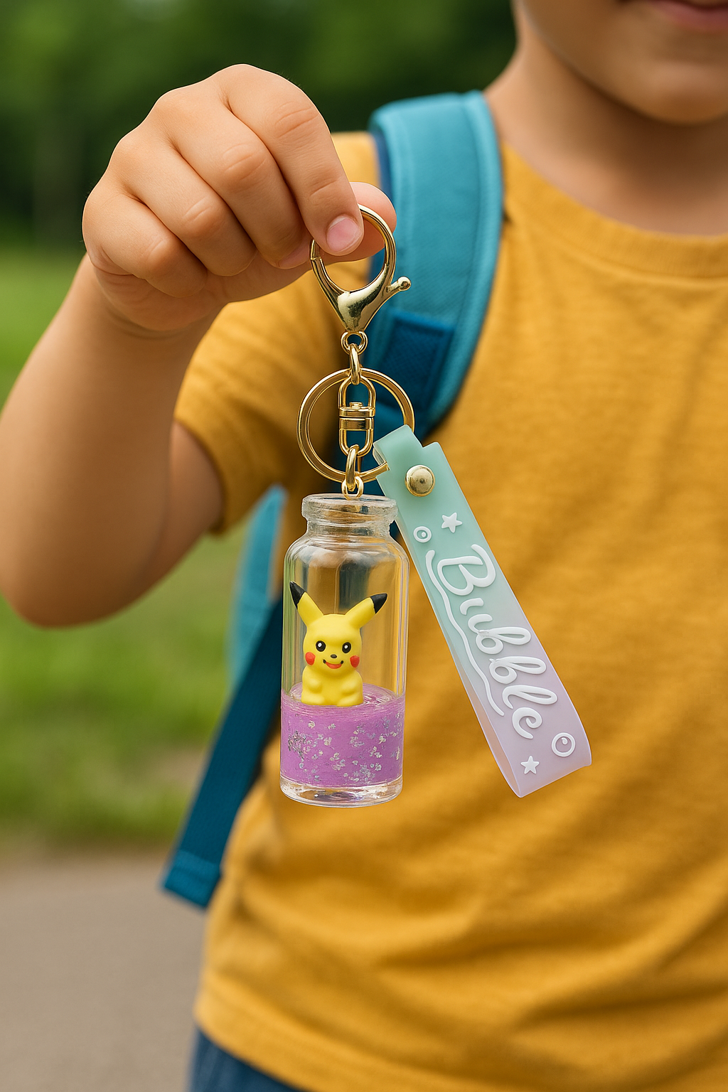 Pikachu “Bubble Bottle” Keychain
