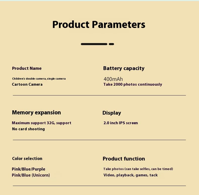 📸 Unicorn Digital Camera for Kids