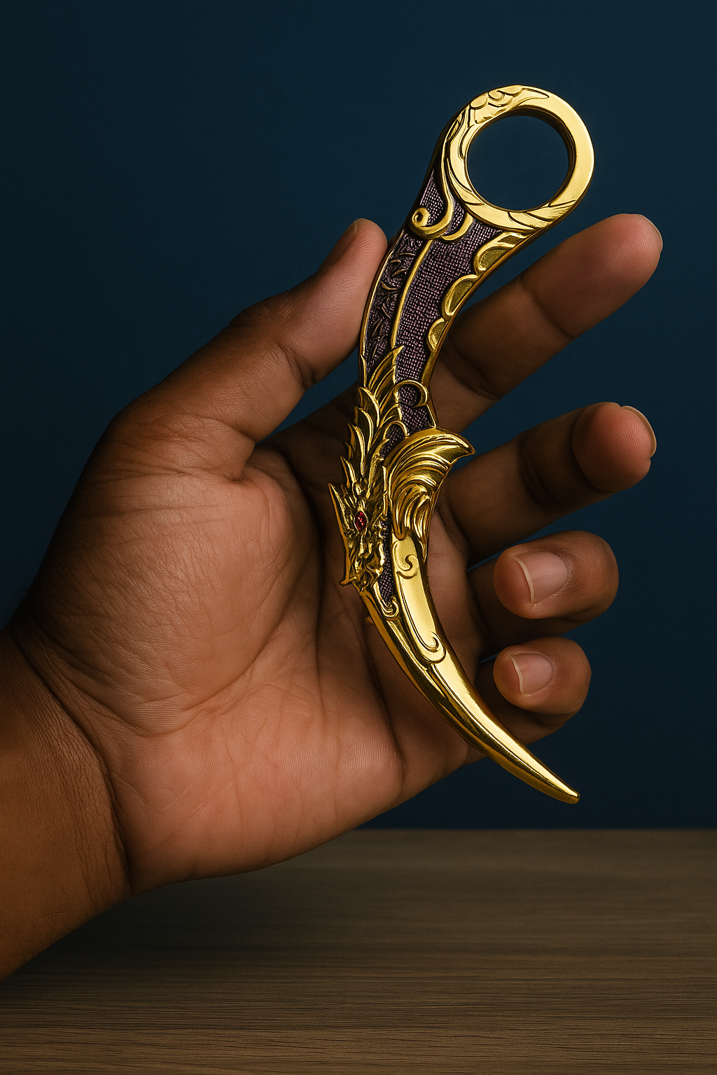Golden Dragon Claw Fantasy Blad
