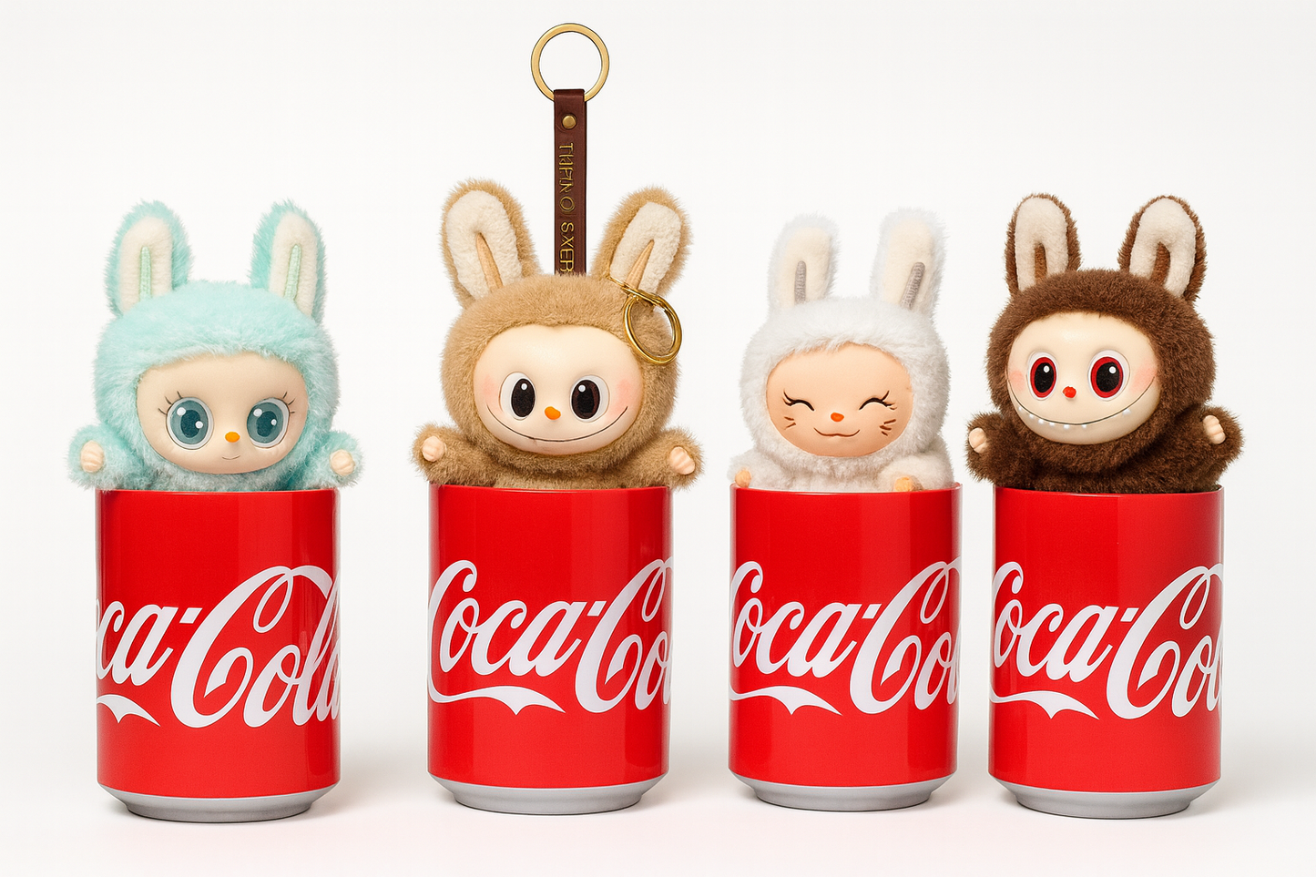 Coca Cola Labubu limited Edition  Keychain - 4 varient