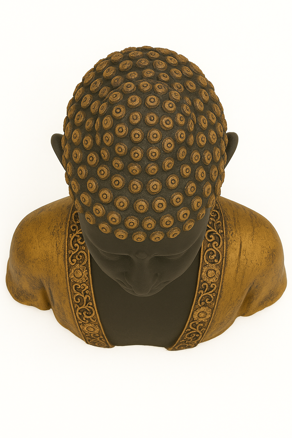 ✨ Black & Golden Buddha Bust Idol🎇