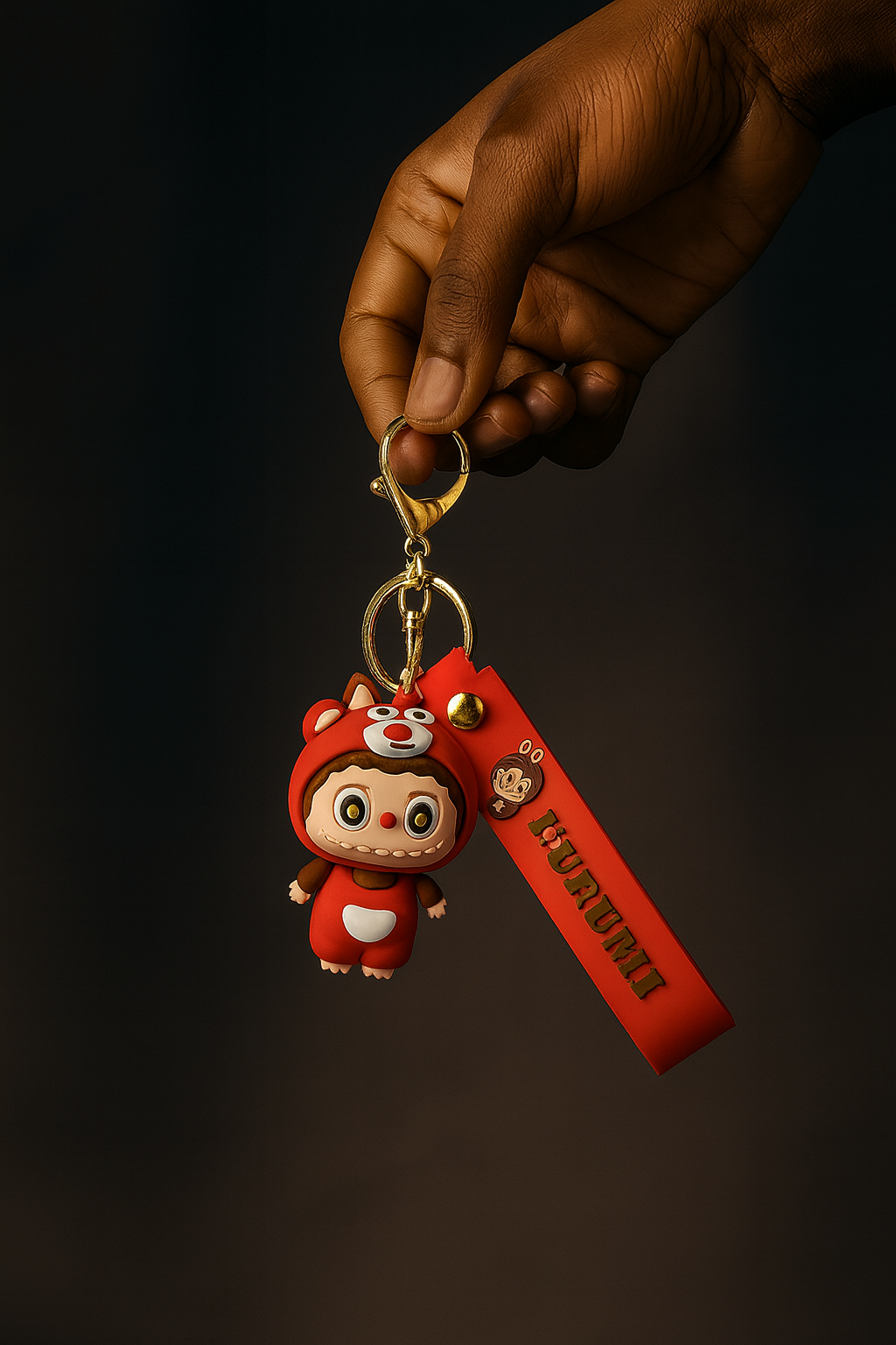 Labubu Red Bear Keychain