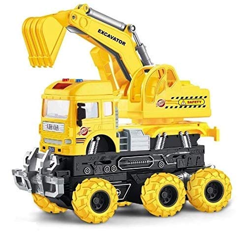 Friction Powered Engineering Excavator Truck for Kids Boys Girls
