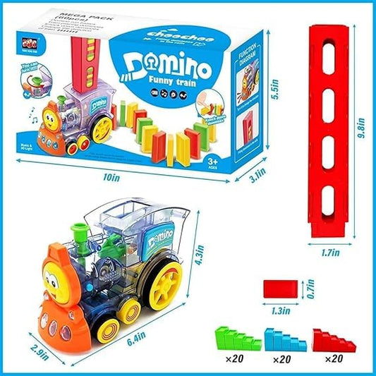 Domino Train Set with Around 40 Pcs Premium Pack