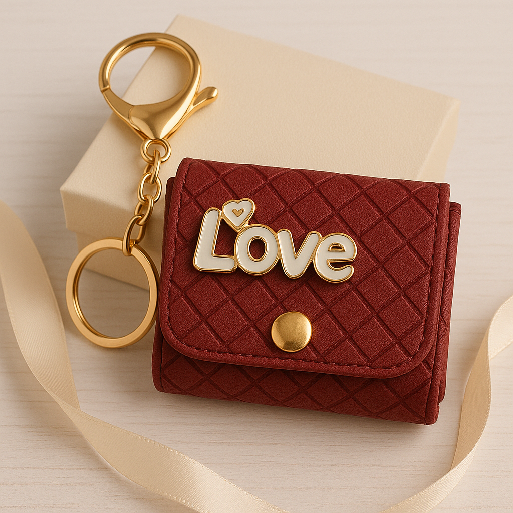 Love Mini Wallet Keychain