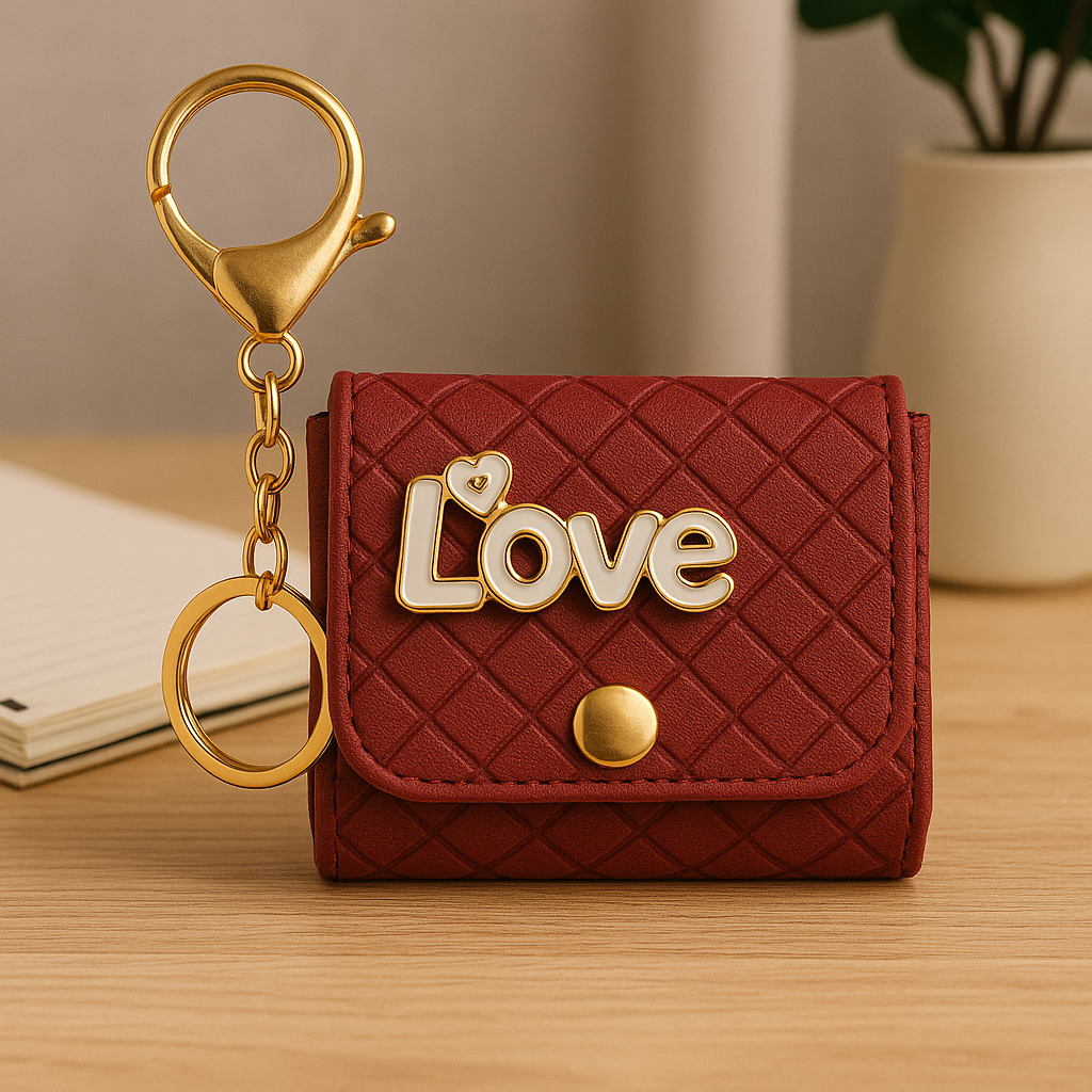 Love Mini Wallet Keychain