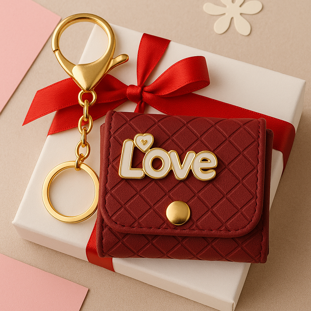 Love Mini Wallet Keychain