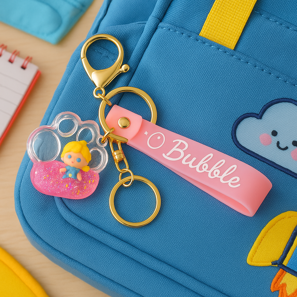 Bubble Girl Keychain