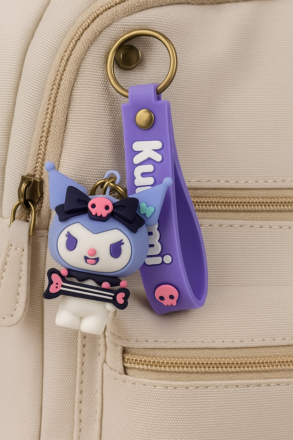 Cute and colorful Kuromi keychain