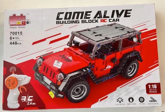 Come Alive RC Building Block Car, 1:20 Scale, 319 Pieces,