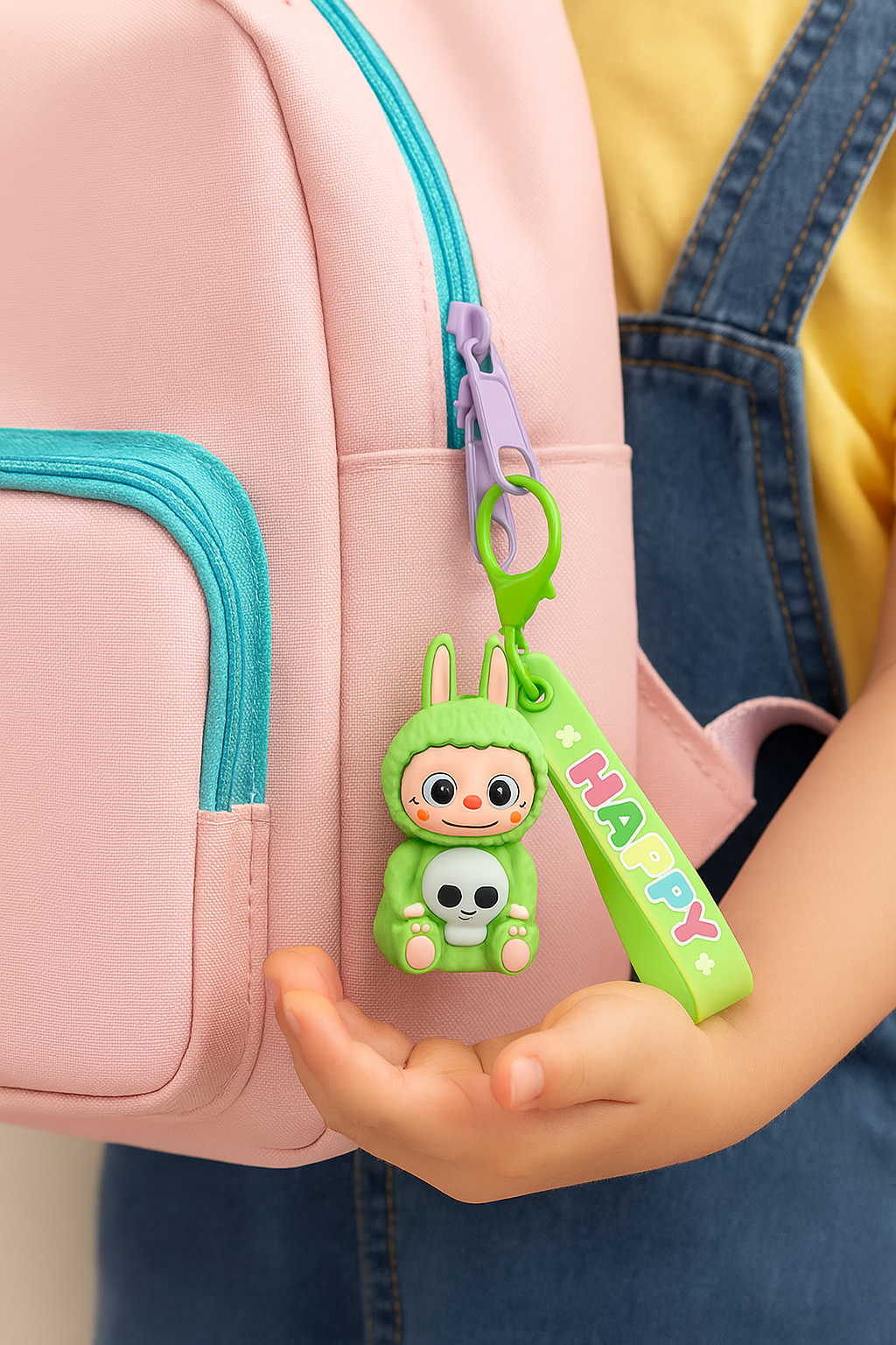 Labubu Green Bunny Keychain