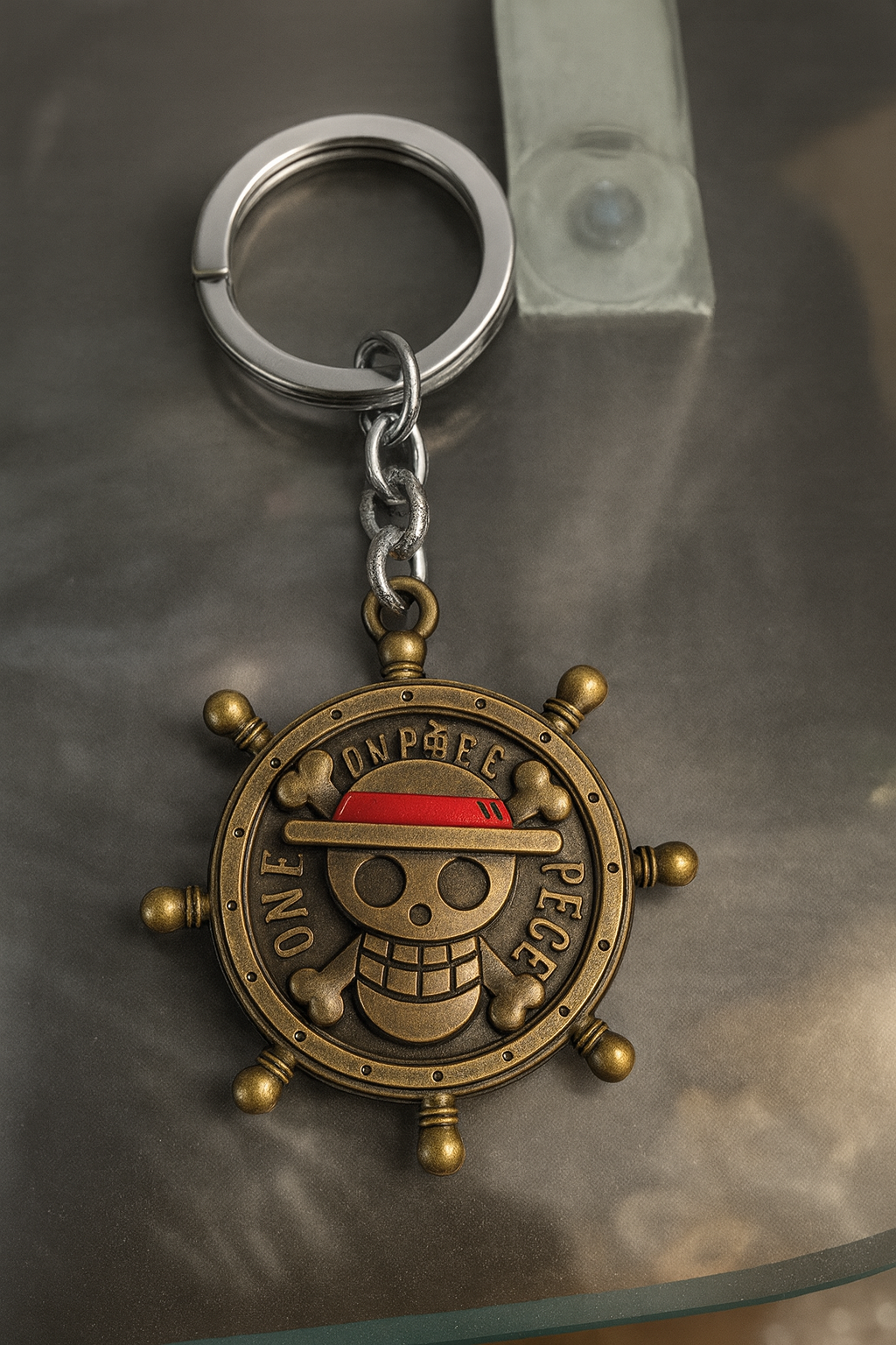 Vintage Pirate Ship Wheel Keychain