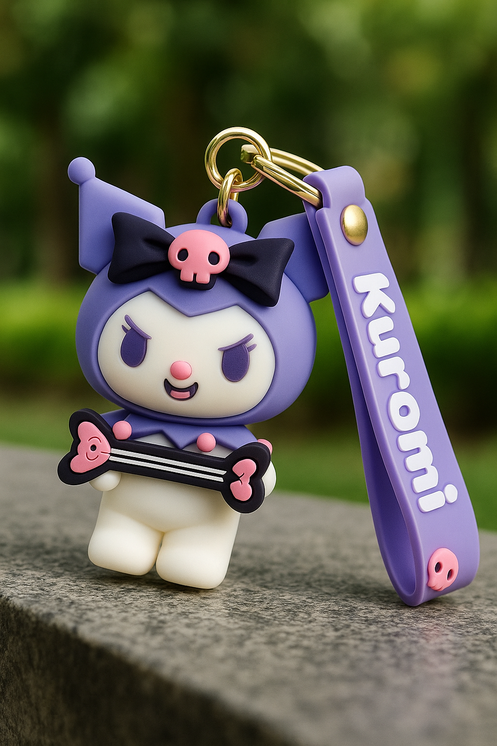 Cute and colorful Kuromi keychain