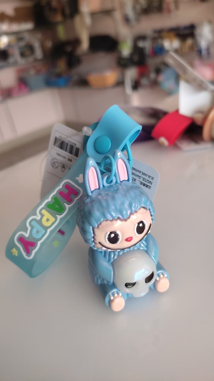 LABUBU Blue Bunny Keychain