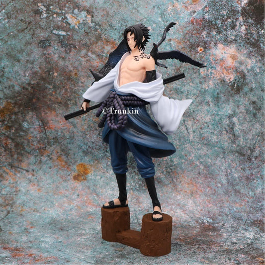 Sasuke Uchiha Action Figure with Crows