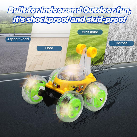 9802 Rechargeable 5 Functions 360° Rotating & Rolling Big Stunt Car Toy