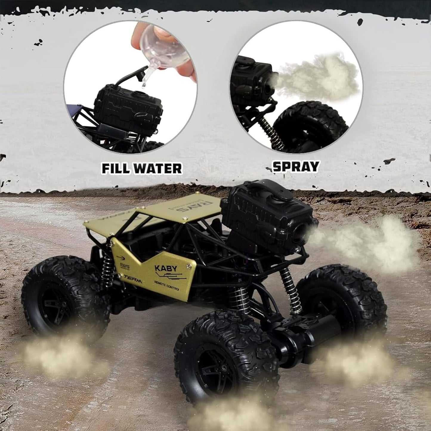 Wow Gadgets Remote Control Rock Crawler Monster Truck |