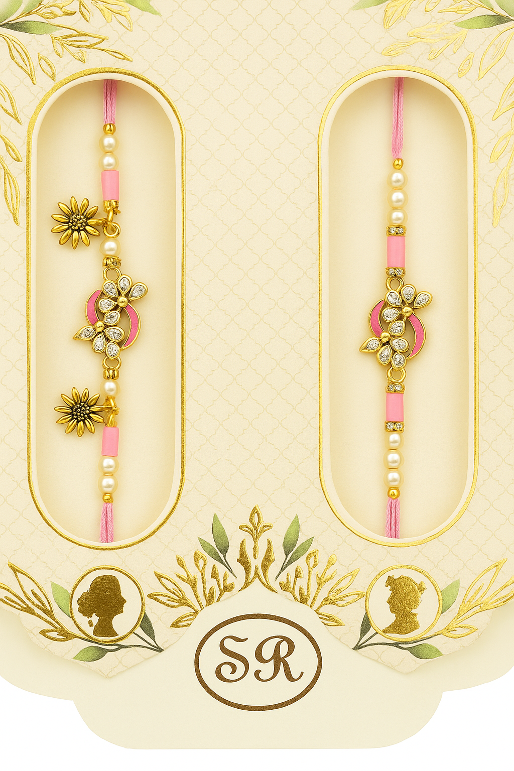 Elegant Designer Rakhi Combo Set ๐