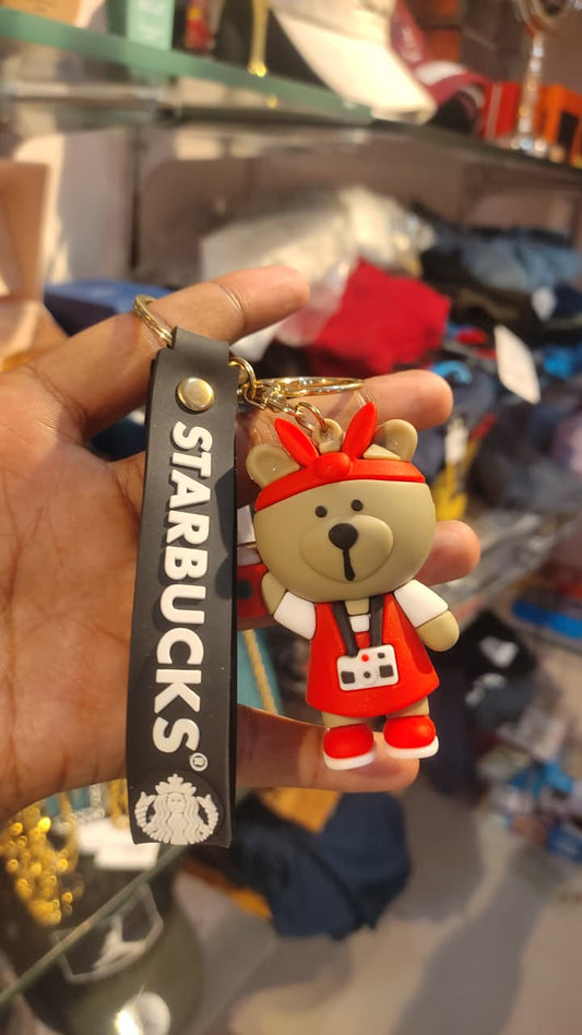 Starbucks Barista Bear Keychain
