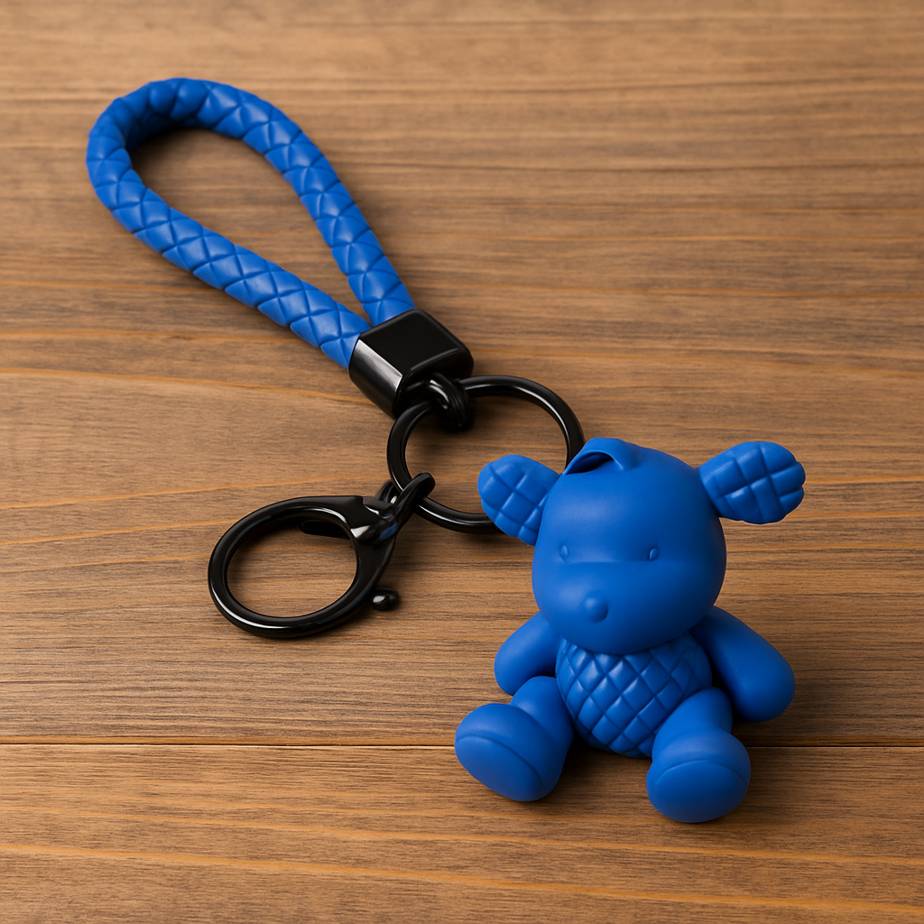 Blue Bear Keychain