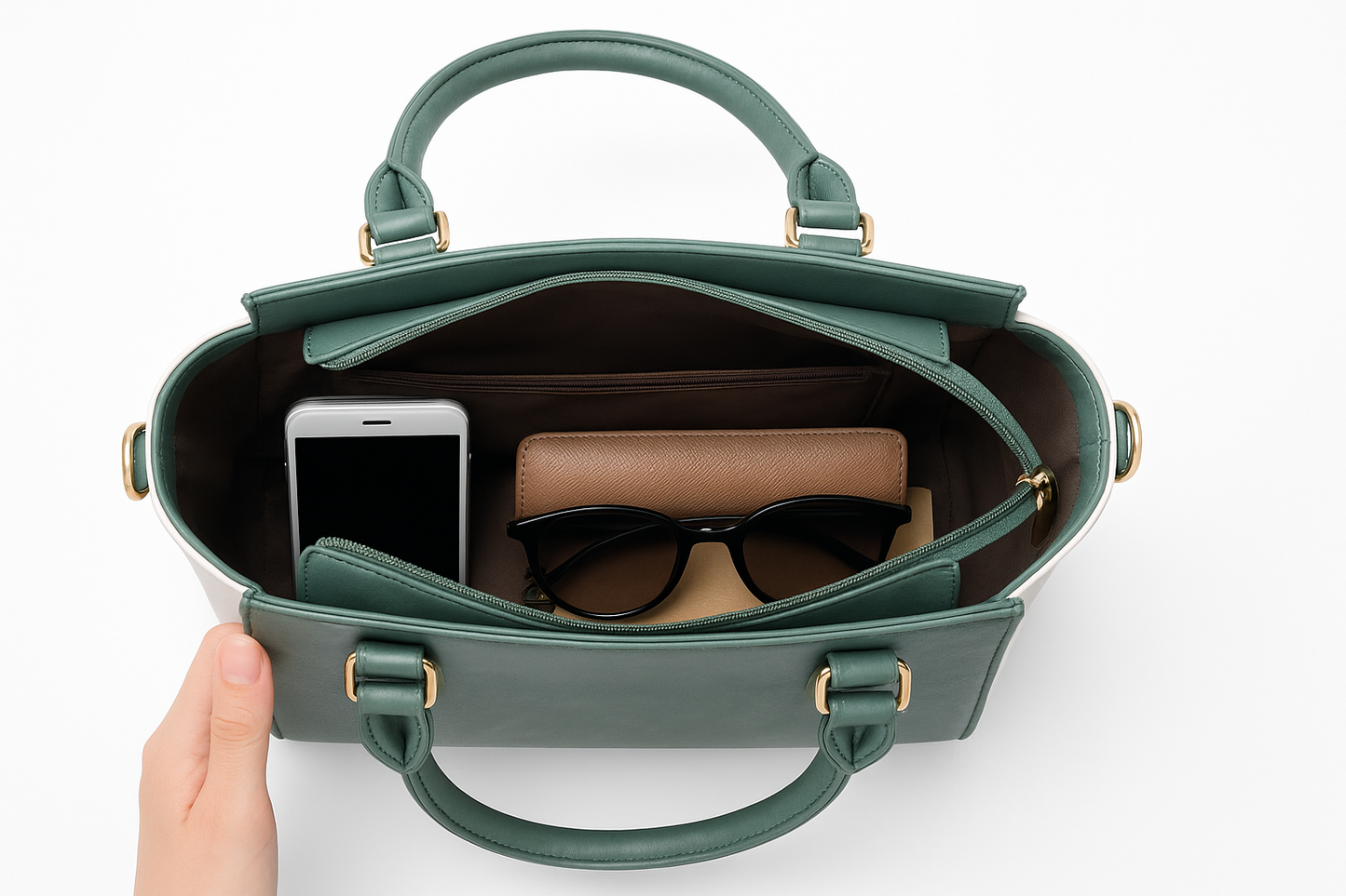 Stylish Two-Tone Handbag for Women