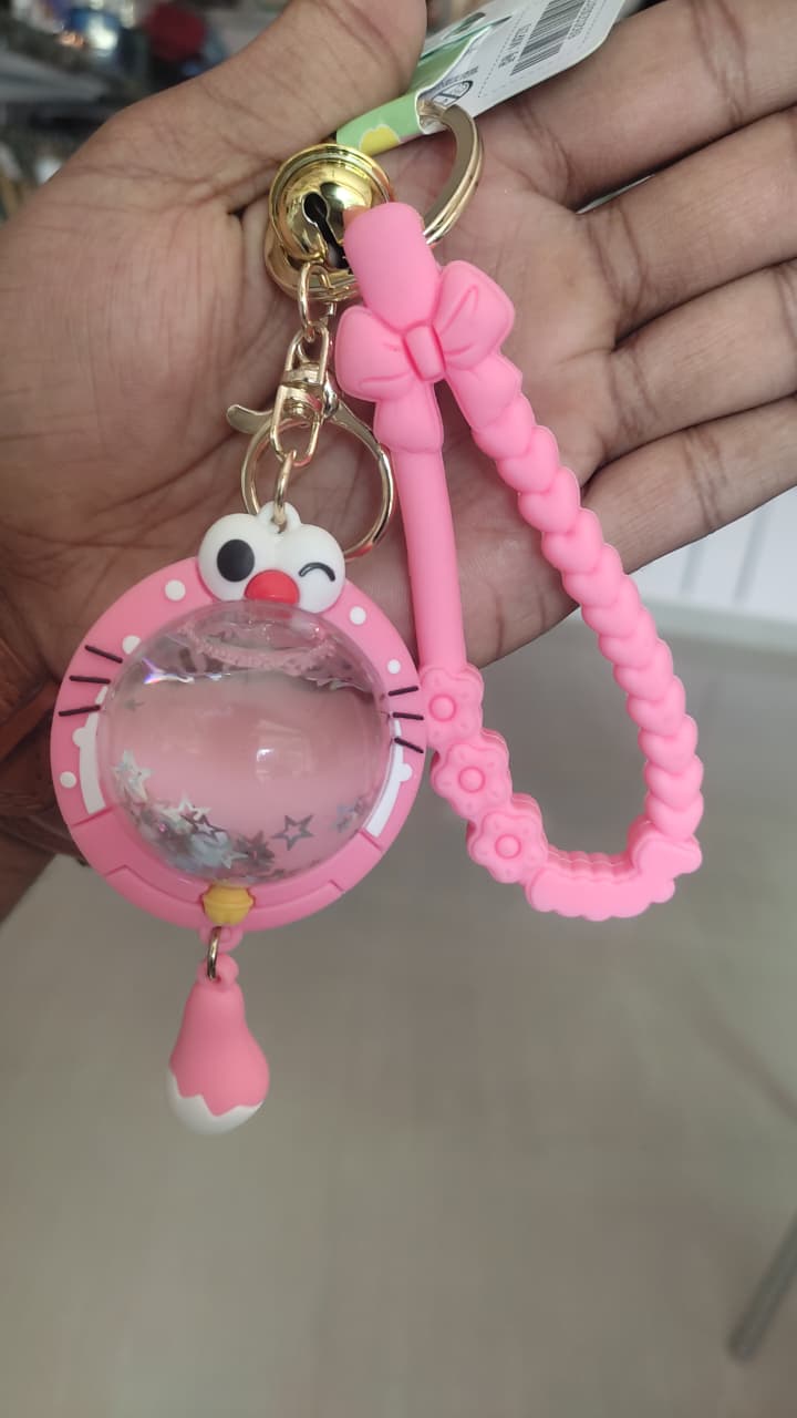 Pretty Pink Kitty Keychain