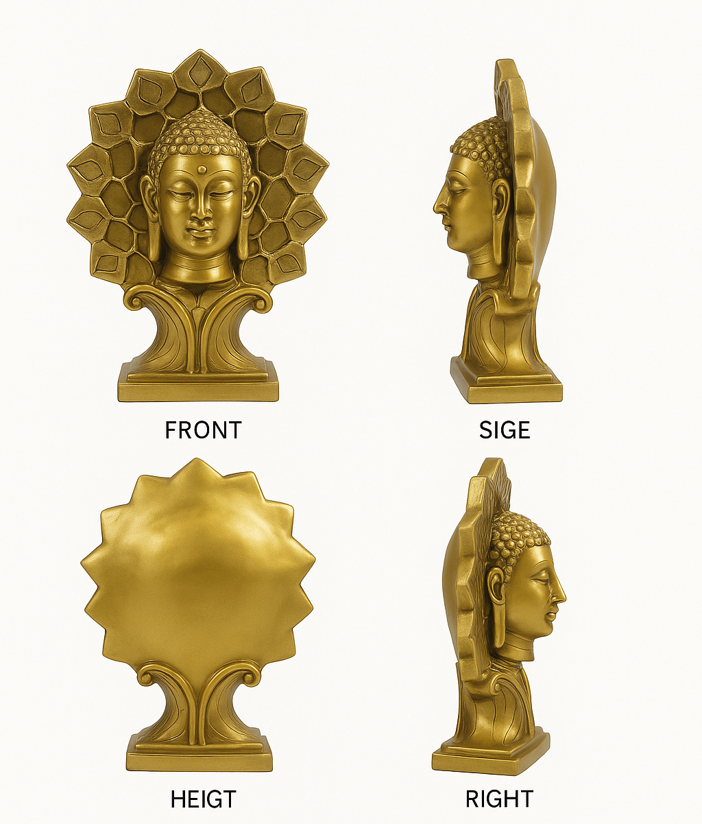 ๐ Golden Buddha Face Statue๐