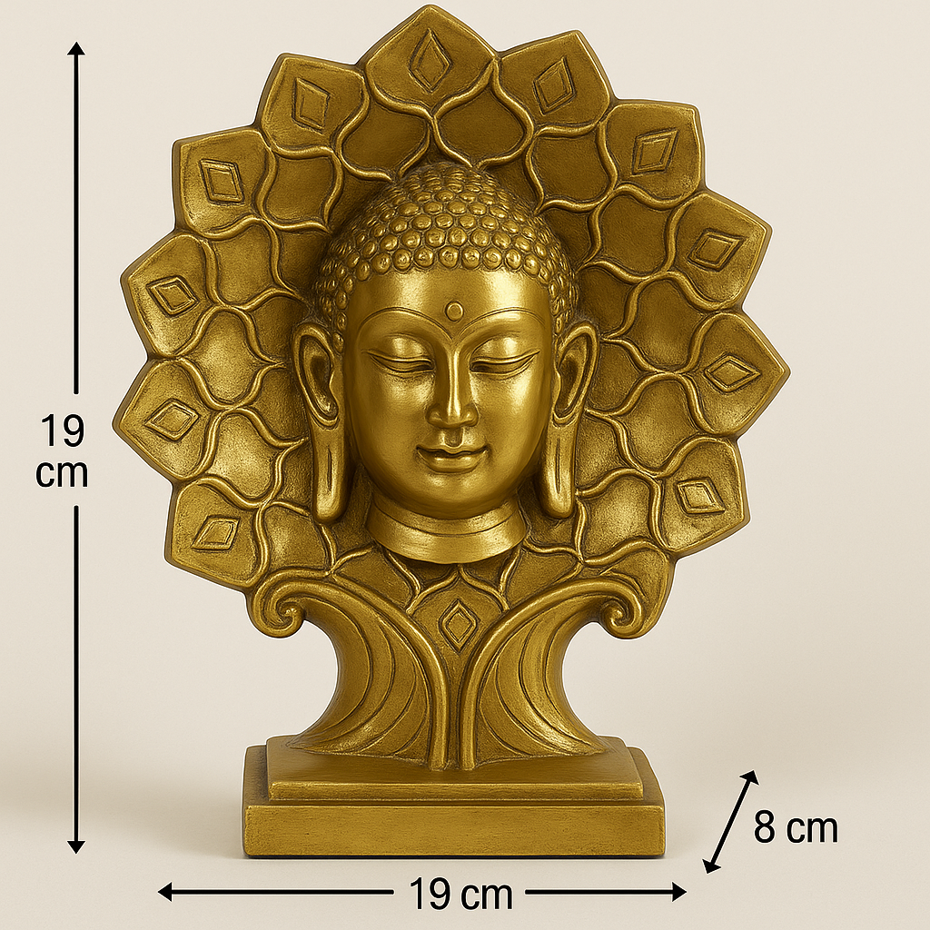 ๐ Golden Buddha Face Statue๐