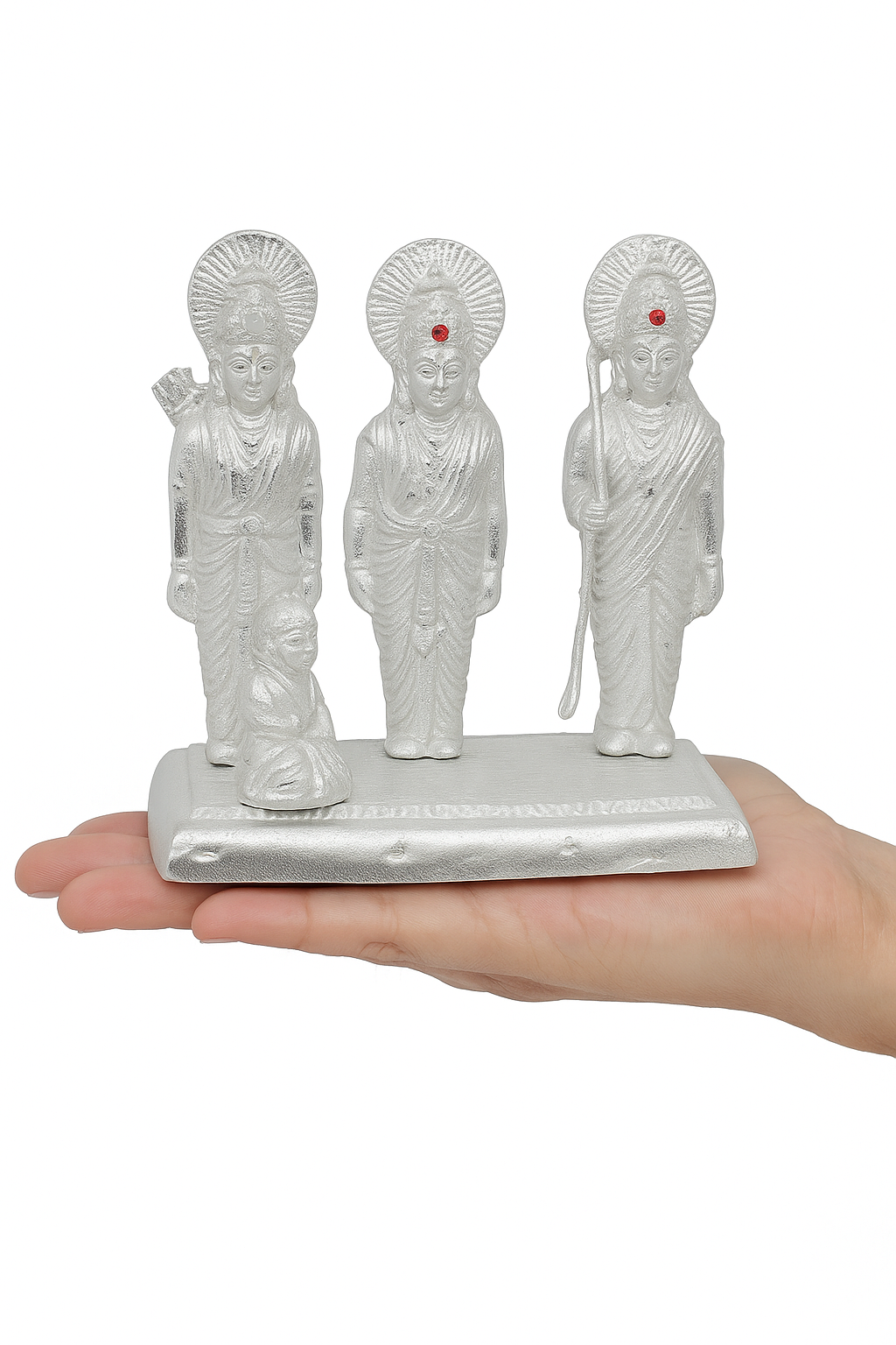 Silver Ram Darbar Idol Set