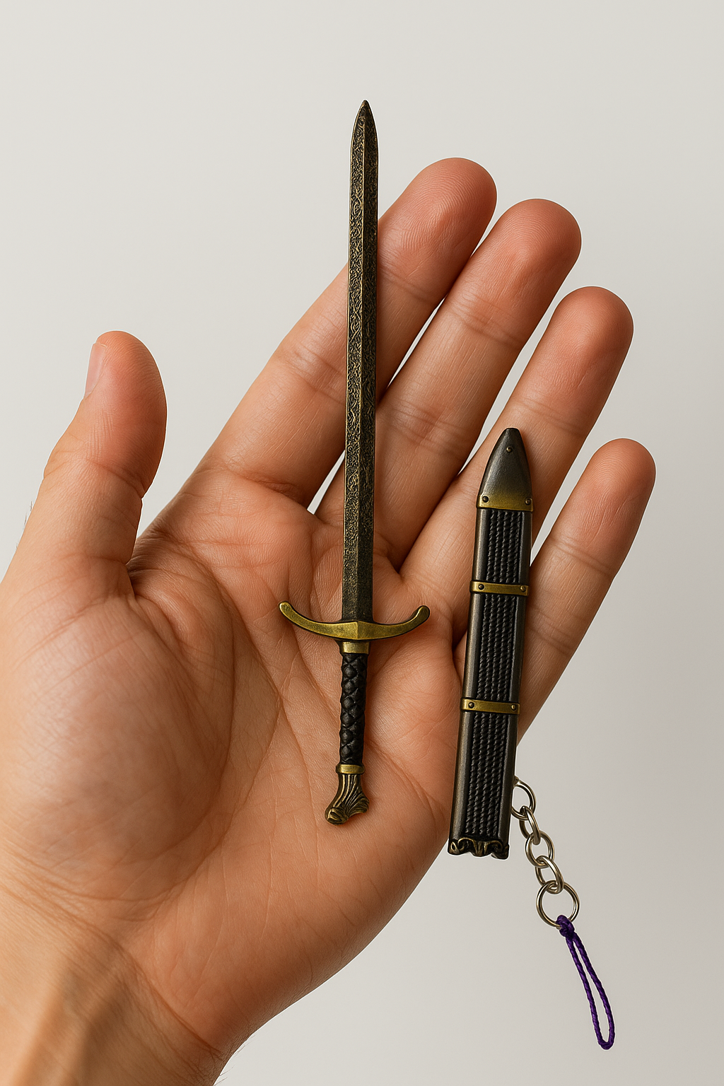 🗡️ Mini Medieval Sword Keychain