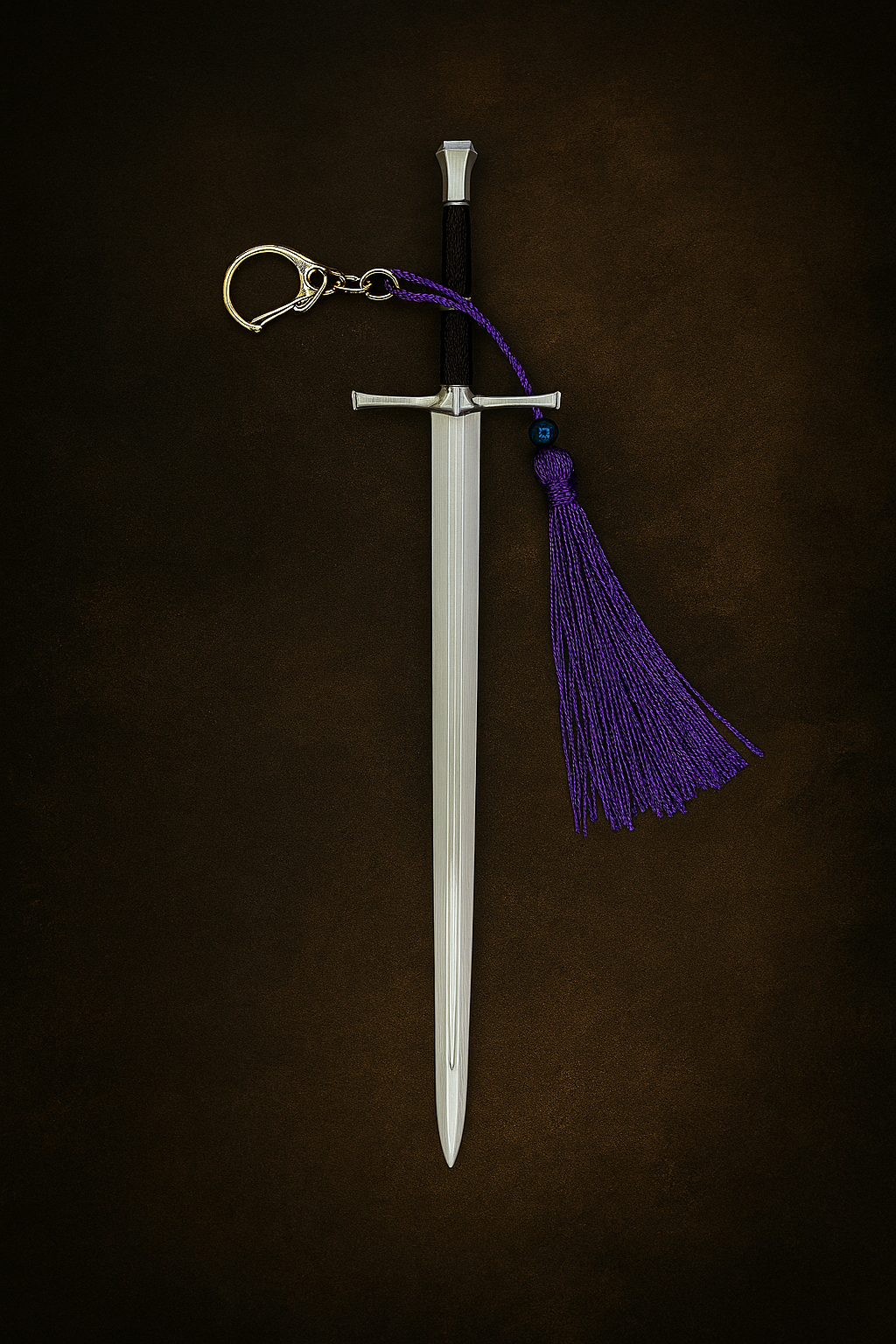 Miniature Medieval Sword Keychain with Sheath