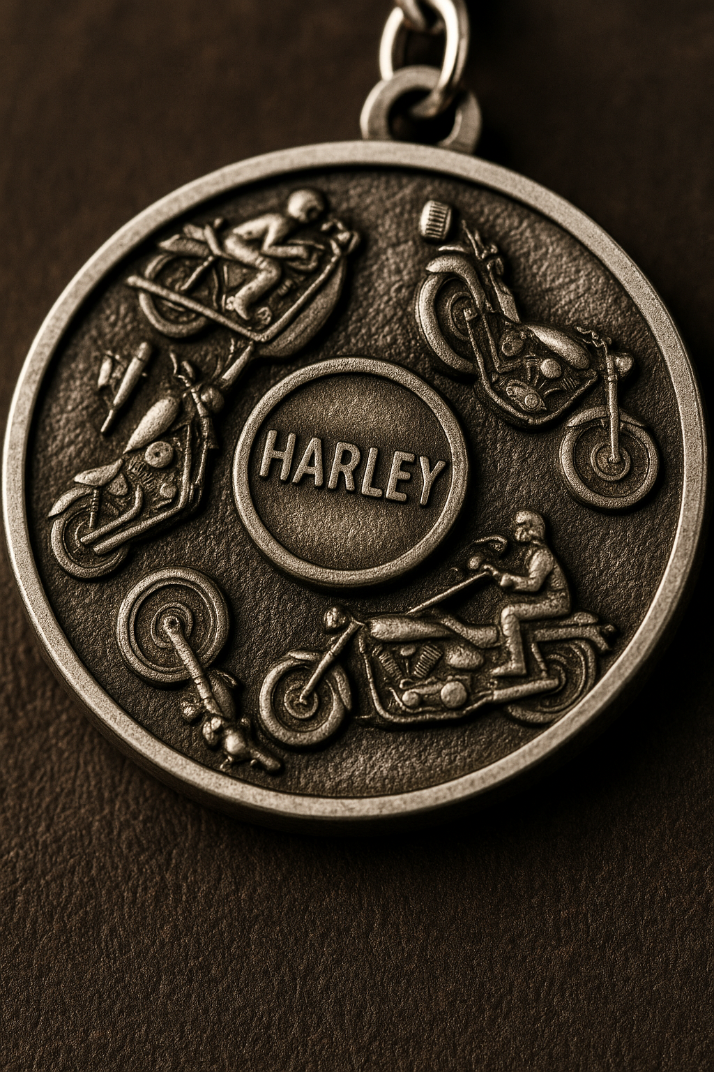 HARLEY Motorcycle Spinner Keychain 🏍️