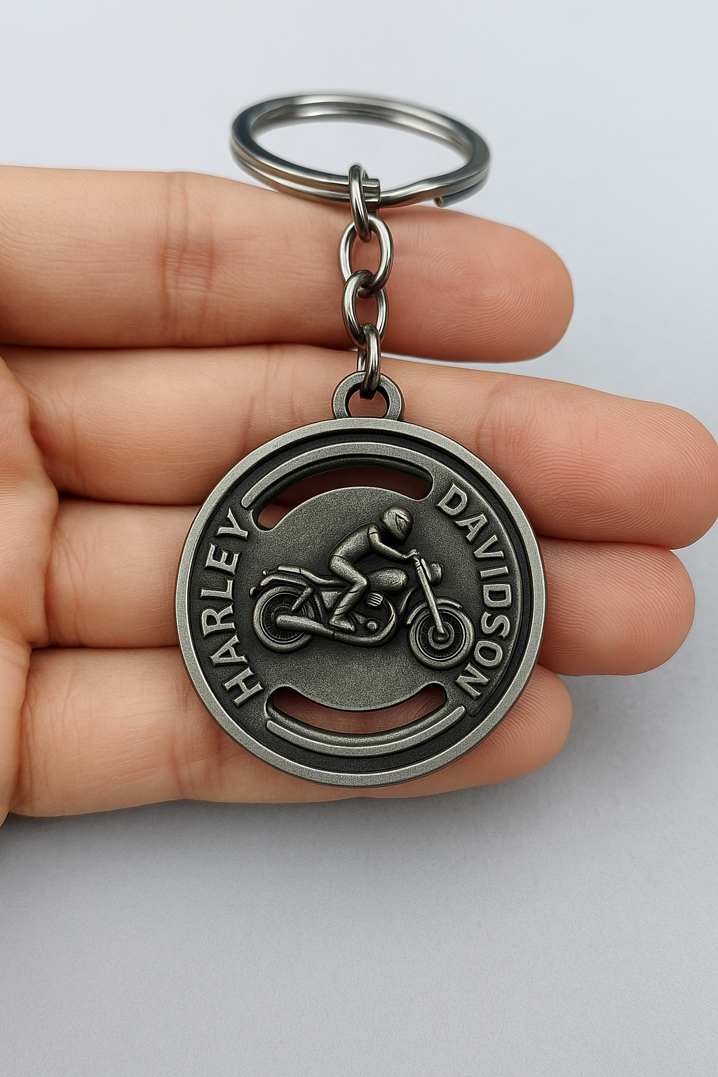 HARLEY Motorcycle Spinner Keychain 🏍️