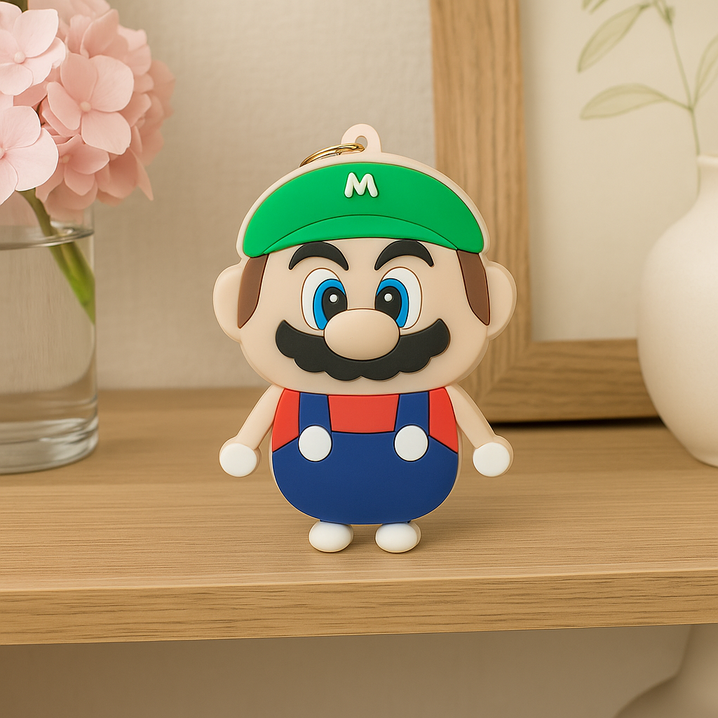 "Mario Style Cartoon Keychain