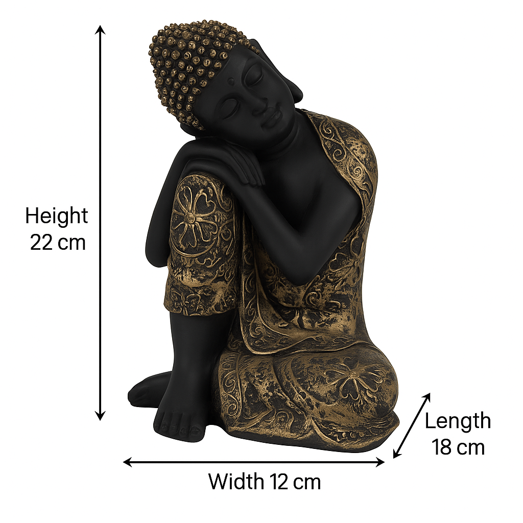 βπͺ Elegant Black & Gold Buddhaππ