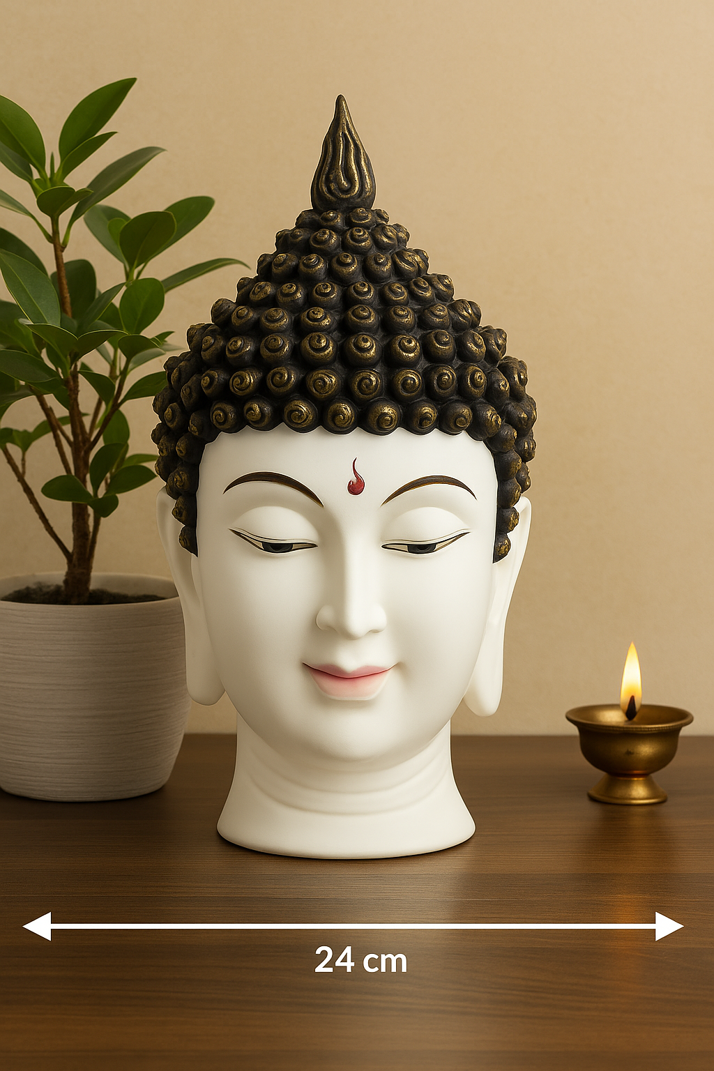 🪷 Buddha Head Idol-