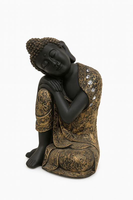 “🪔 Elegant Black & Gold Buddha🌟🌟