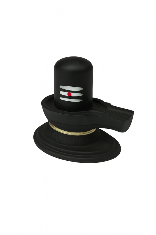 Black Shivling Idol with Golden Base🎇🎇