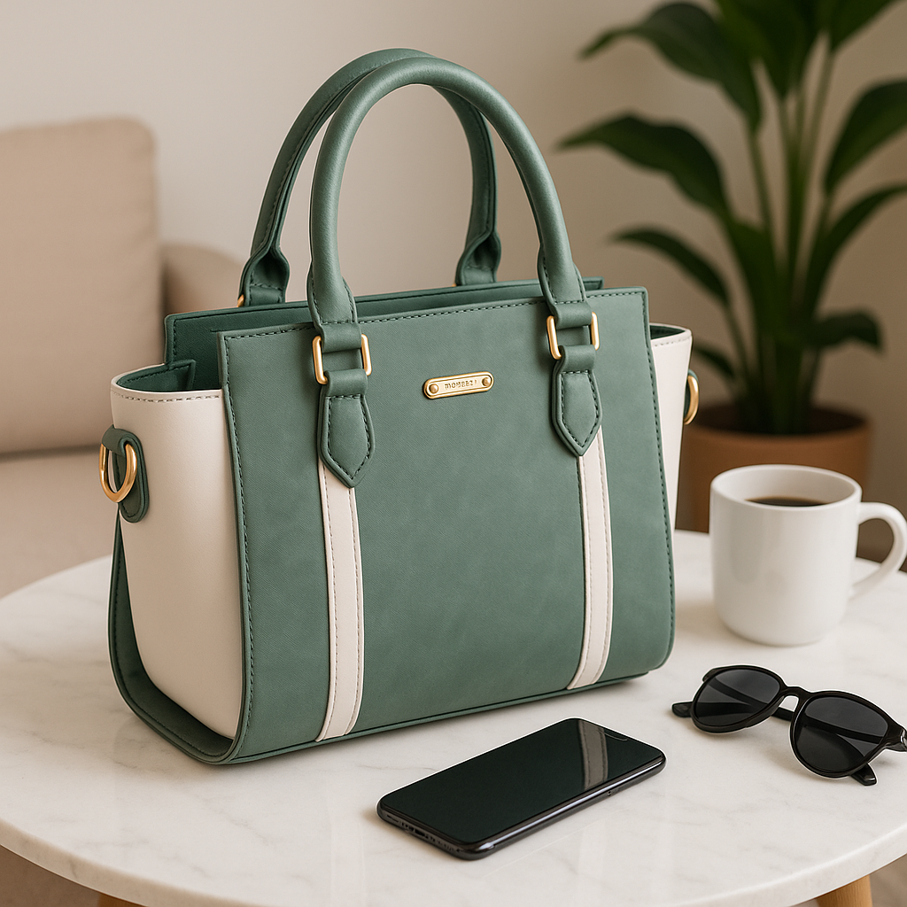 Stylish Two-Tone Handbag for Women