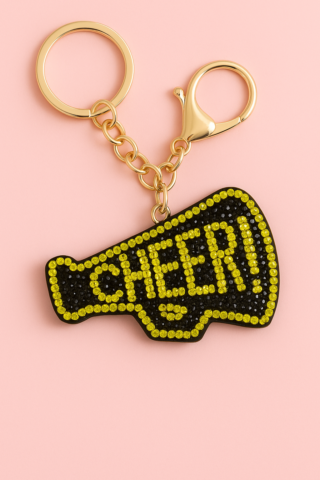 “CHEER!” Rhinestone Keychain