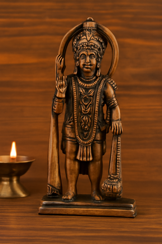 Divine Bronze Hanuman Idol