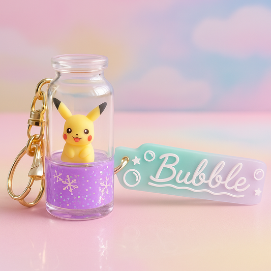 Pikachu “Bubble Bottle” Keychain