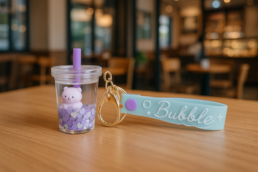 Bubble Bear Boba Cup Keychain