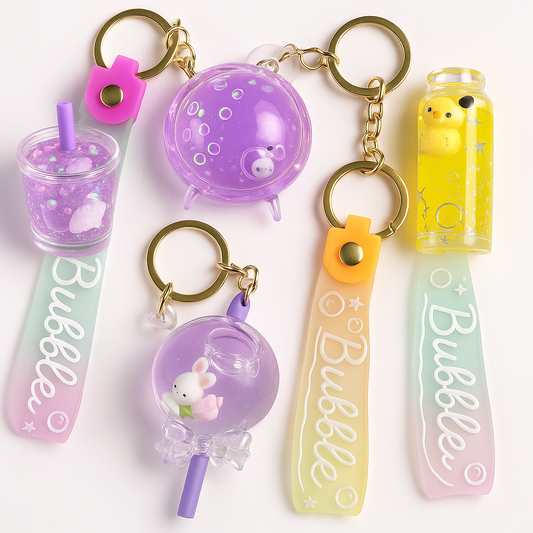 Glitter Keychain- 7 varient