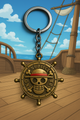 Vintage Pirate Ship Wheel Keychain