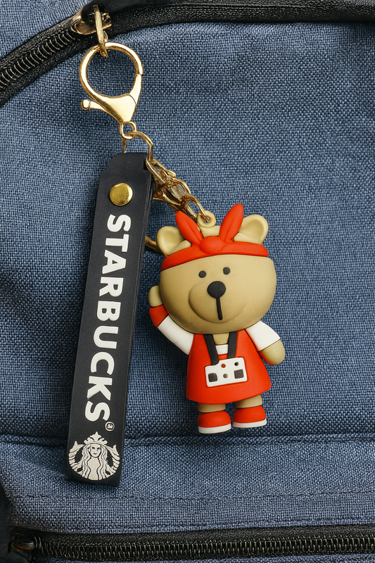 Starbucks Barista Bear Keychain