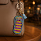 Colorful Rhinestone Flip-Flop Keychain