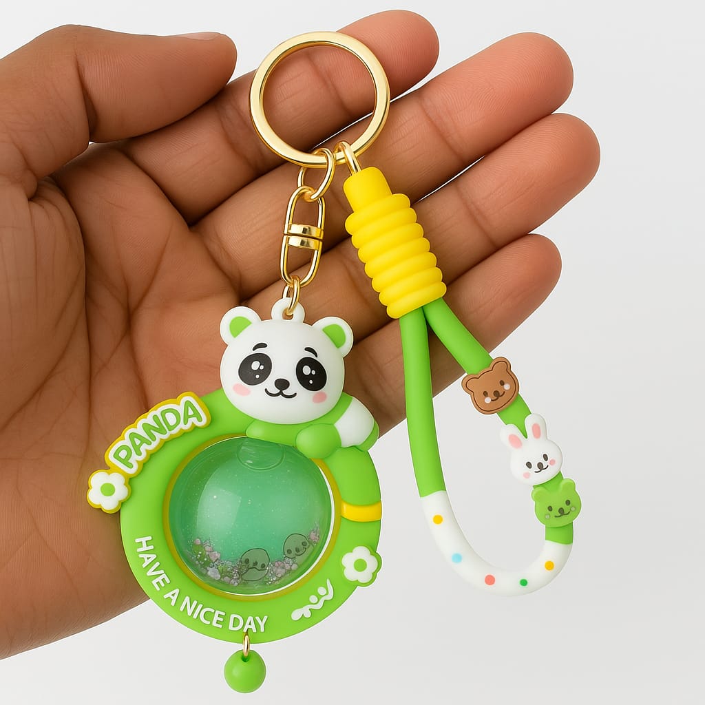 Cute Panda Charm Keychain
