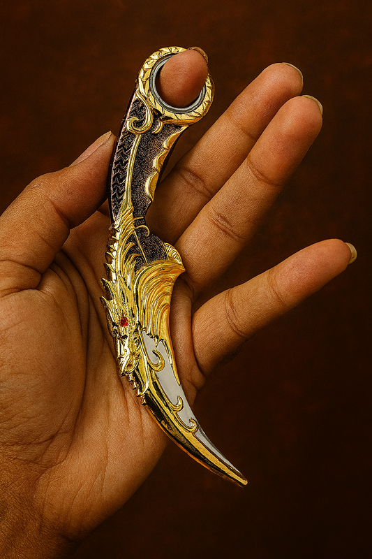 Golden Dragon Claw Fantasy Blad